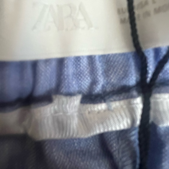 Zara Sky Blue Elastic Waist Pants - Picture 4 of 5